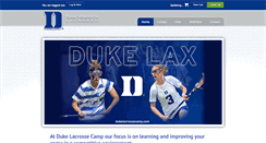 Desktop Screenshot of dukelacrossecamp.com
