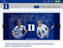 Tablet Screenshot of dukelacrossecamp.com